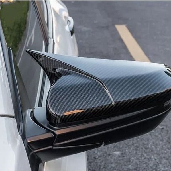 Batman Style Side Mirror Covers Premium Carbon Fiber