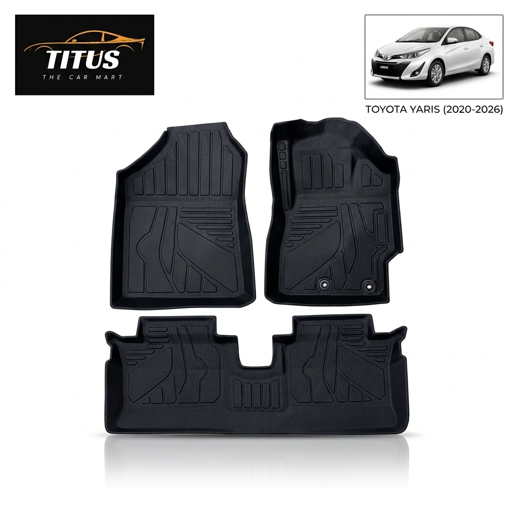Toyota Yaris 2020-2026 TPE Floor Mats Premium